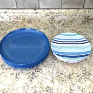 12 Melamine plates (6) 10" Plates and (6) 9" Plates